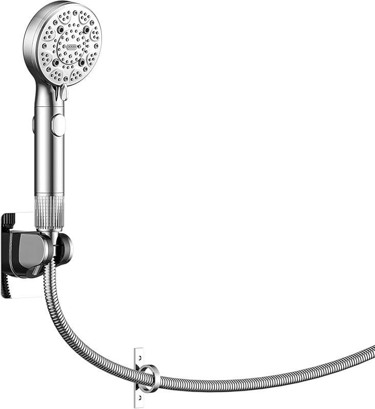9-Mode High Pressure RV Shower Head with Hose, On/Off Switch, and Filt