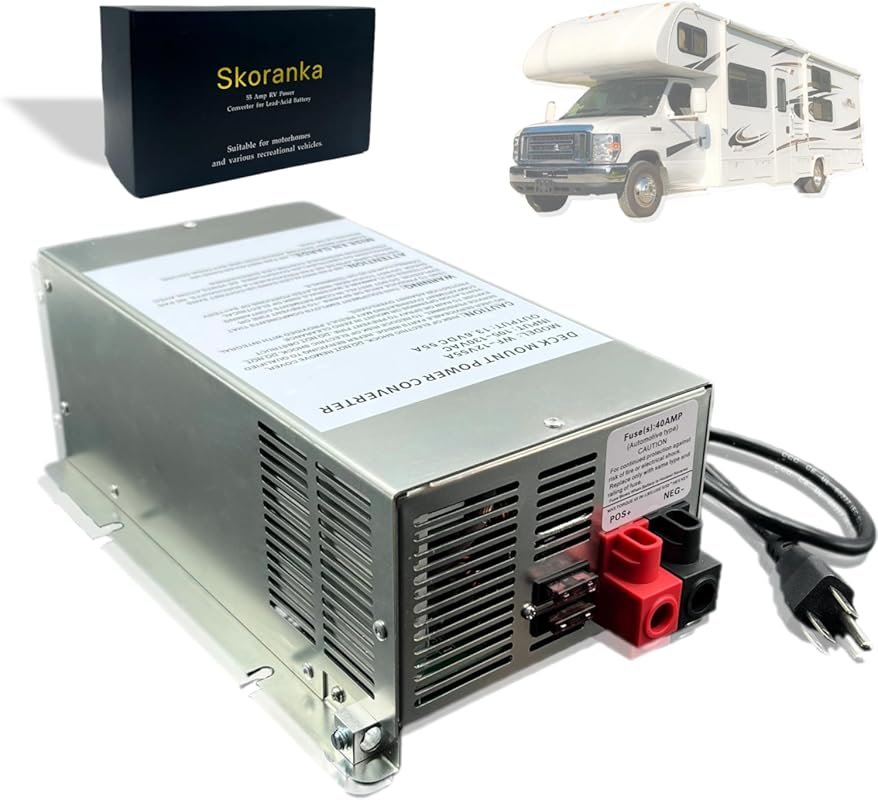 WF-9855-AD-MBA 55 Amp RV Power Converter for Lead-Acid and Lithium-Ion