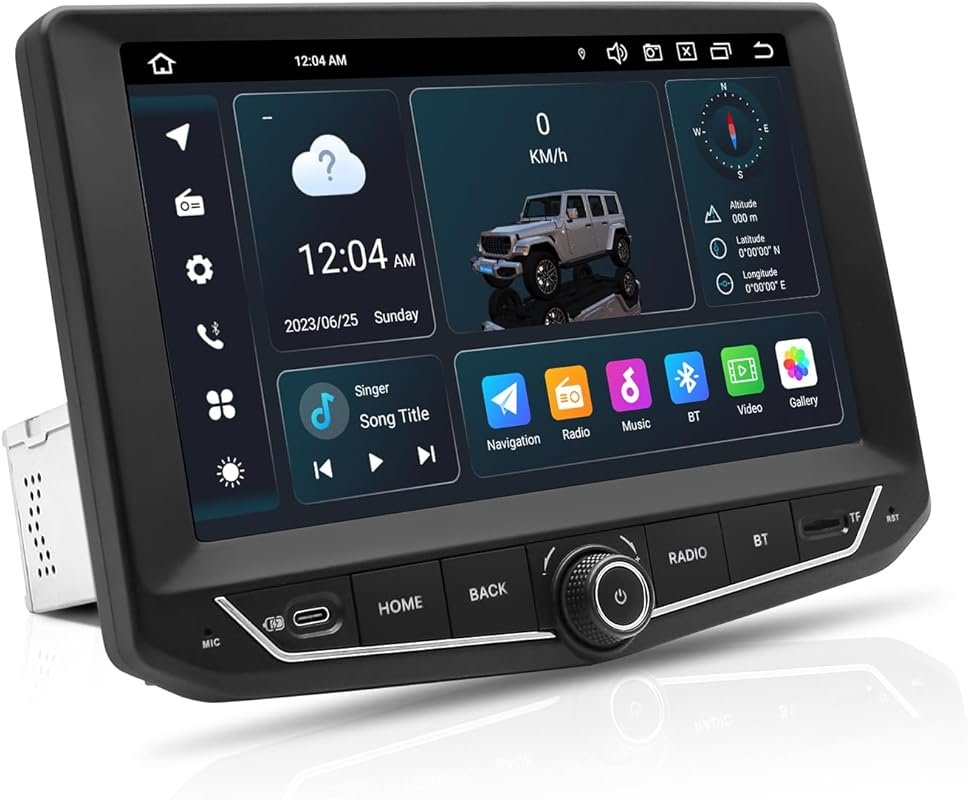 SWTNVIN 9 Inch Stereo for Jeep Wrangler JK with Android 14, GPS, CarPl