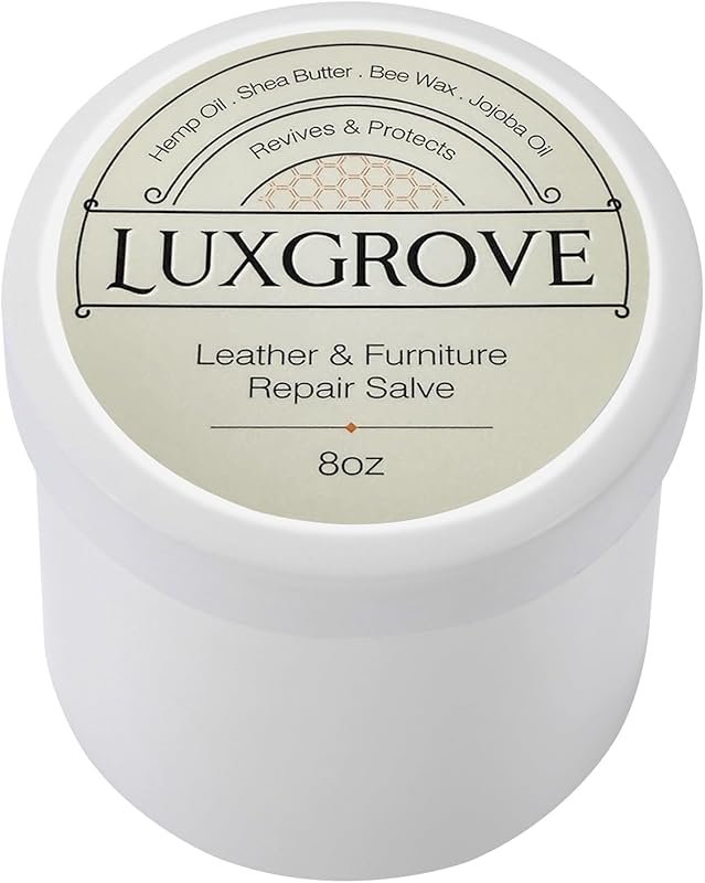 LUXGROVE Leather & Furniture Repair Salve: Polisher, Moisturizer, Rest