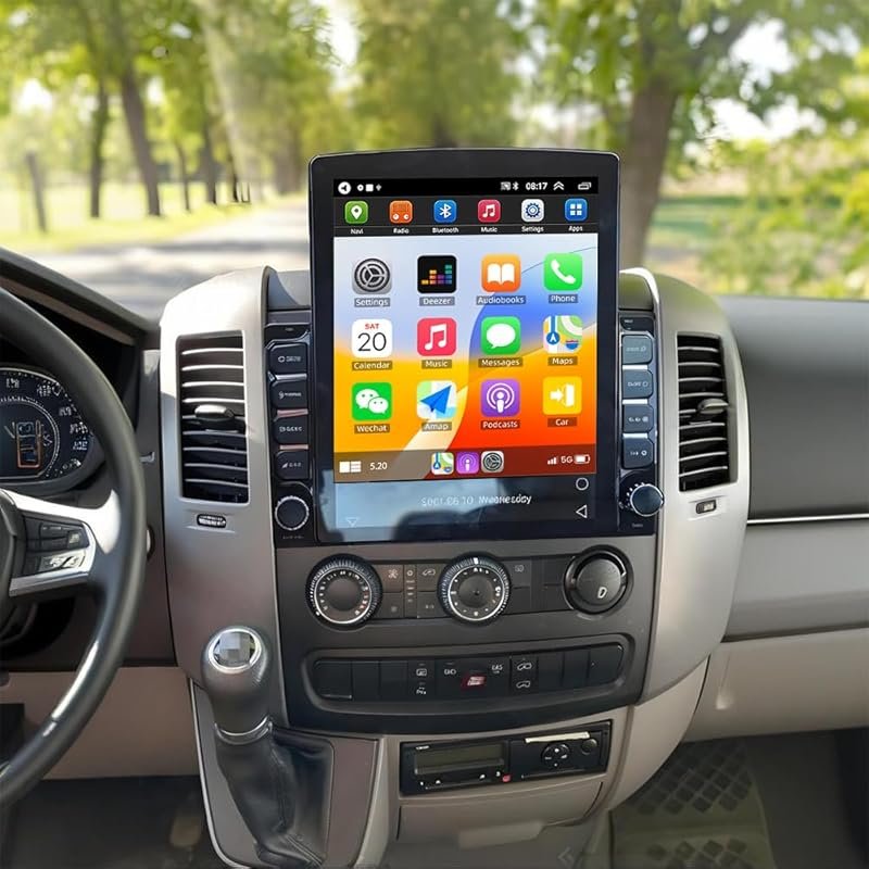 9.7-Inch Android 14 Double Din Car Stereo for Mercedes-Benz Sprinter 2