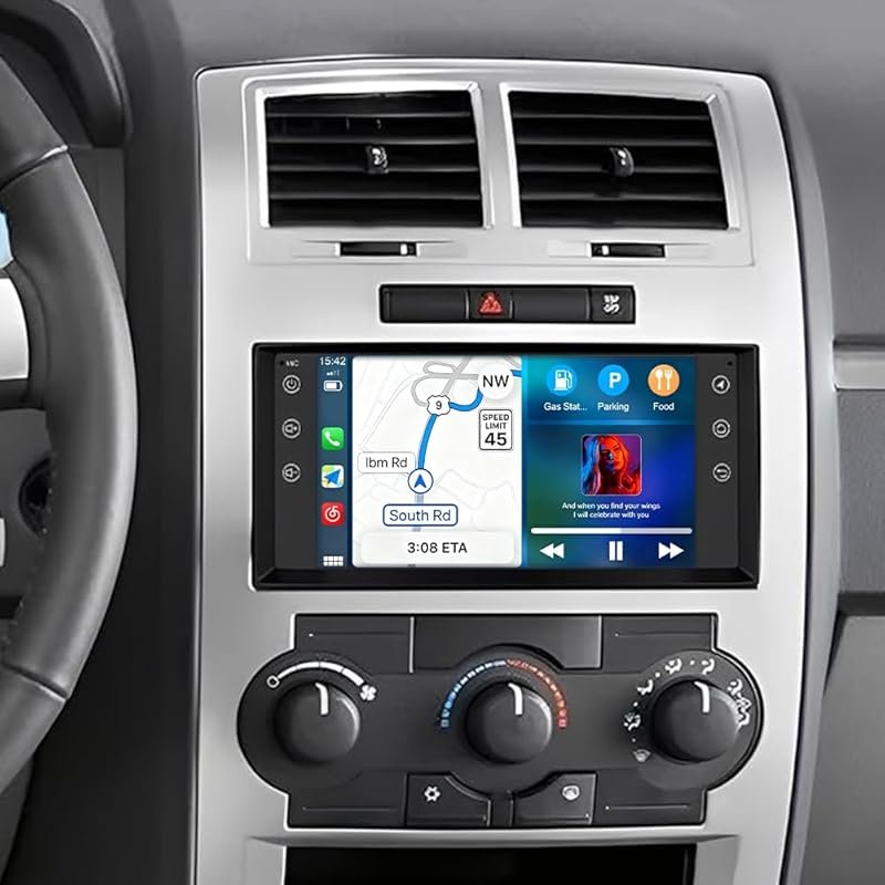 Double Din Car Stereo for Dodge Charger with Wireless CarPlay, Android
