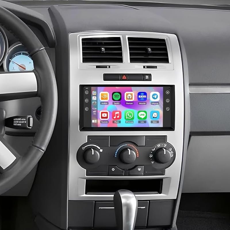 Car Stereo for 2007-2010 Dodge Charger with CarPlay, Android Auto, and