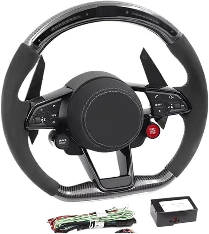 LED Carbon Steering Wheel with Drive Select for Audi Models to Enhance