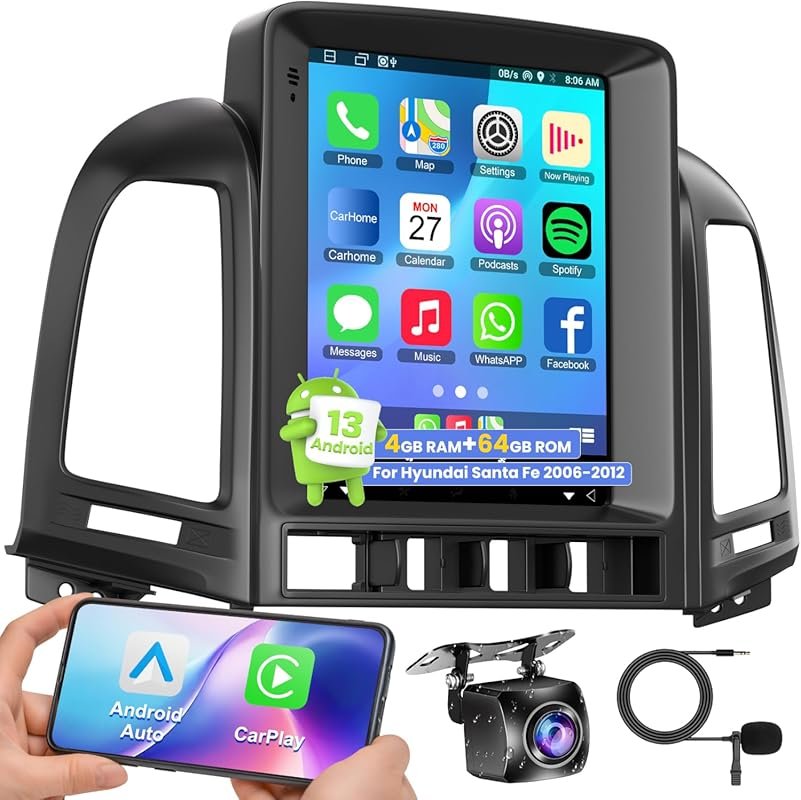 Android 13 Car Radio for Santa Fe 2006