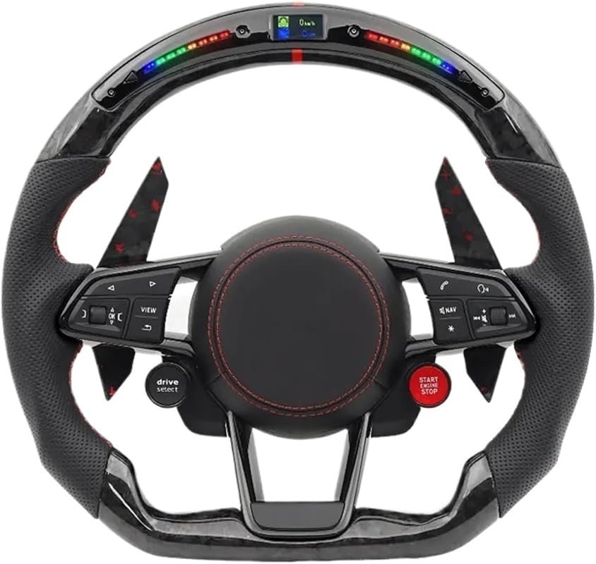 Forged Carbon Steering Wheel with Integrated Drive Select for Audi Mod