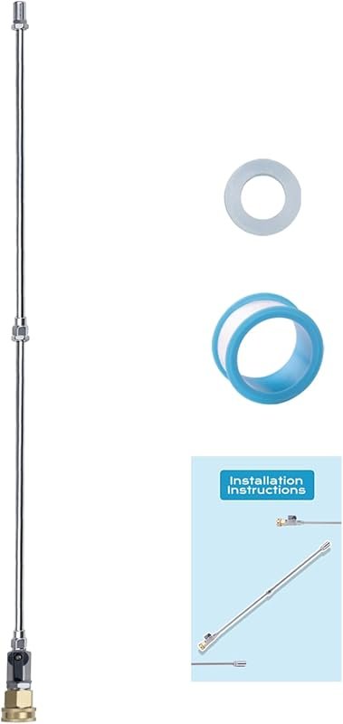All-Metal RV Black Tank Cleaning Wand with 360-degree swivel and power