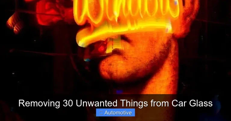 Removing 30 Unwanted Things from Car Glass