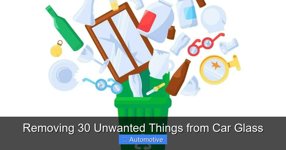 Removing 30 Unwanted Things from Car Glass