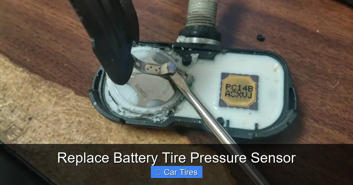Replace Battery Tire Pressure Sensor