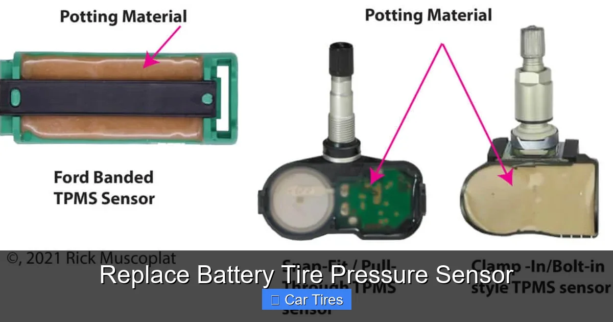 Replace Battery Tire Pressure Sensor