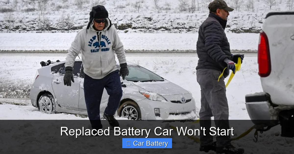 Replaced Battery Car Won't Start