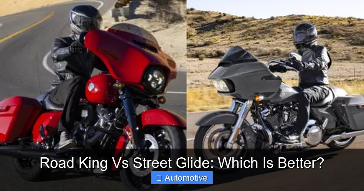 Road King Vs Street Glide: Which Is Better?