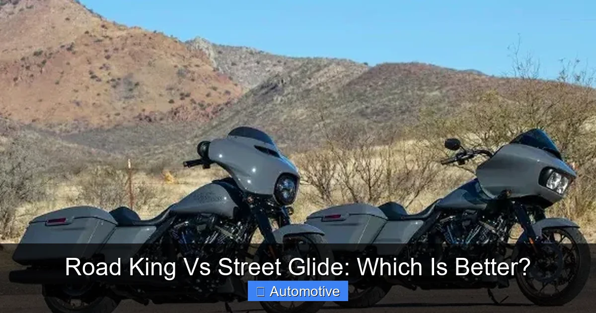 Road King Vs Street Glide: Which Is Better?