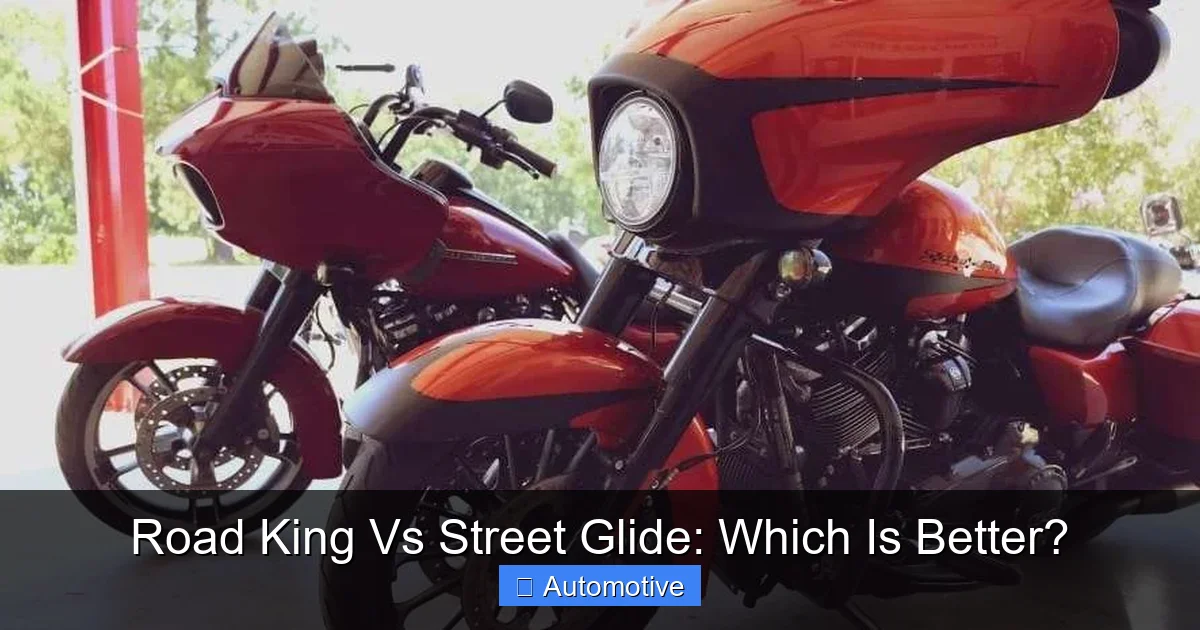 Road King Vs Street Glide: Which Is Better?