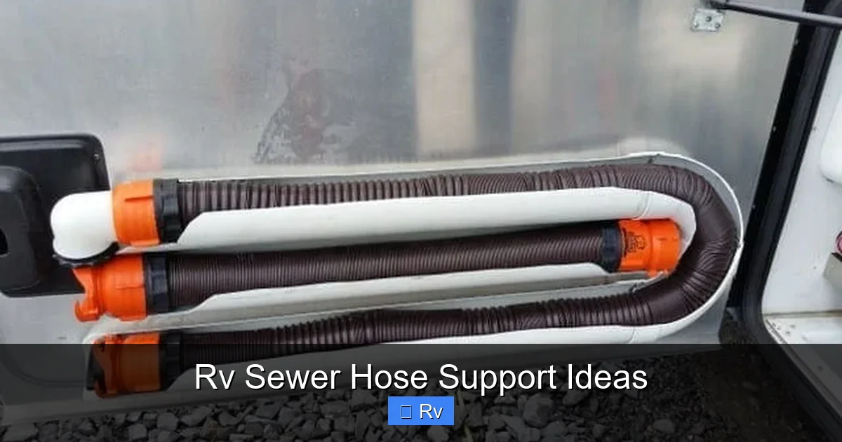 Rv Sewer Hose Support Ideas