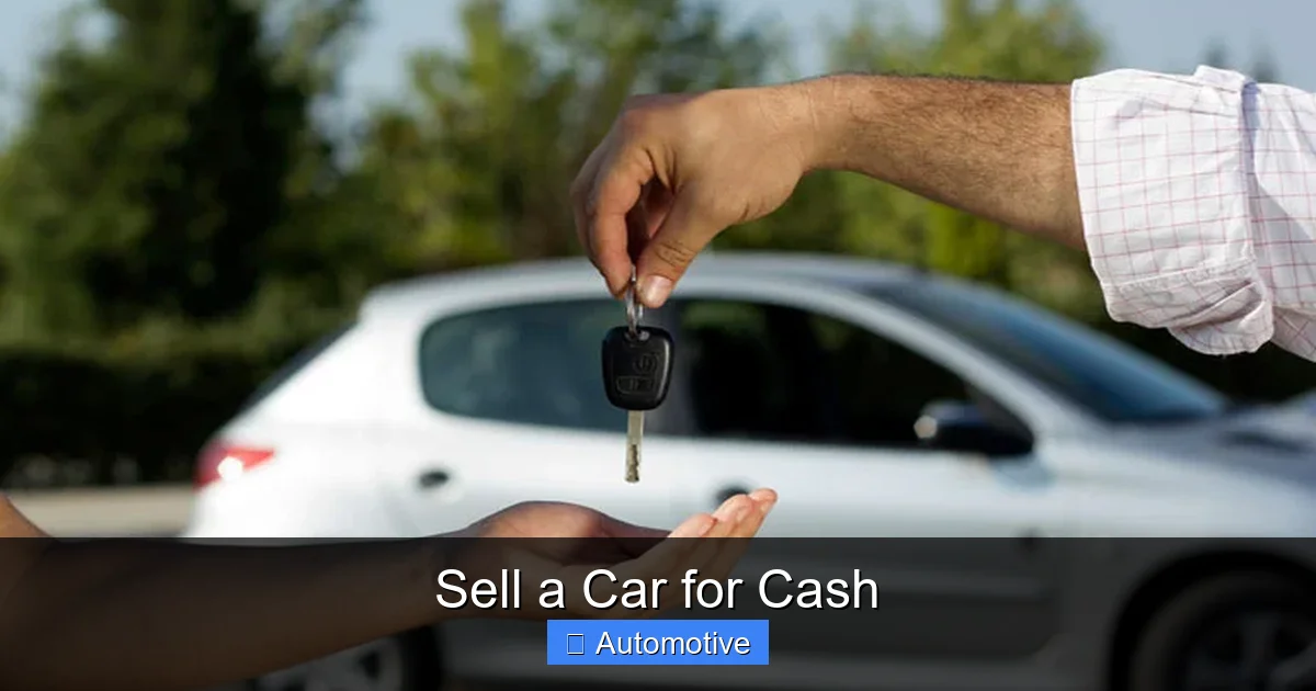 Sell a Car for Cash