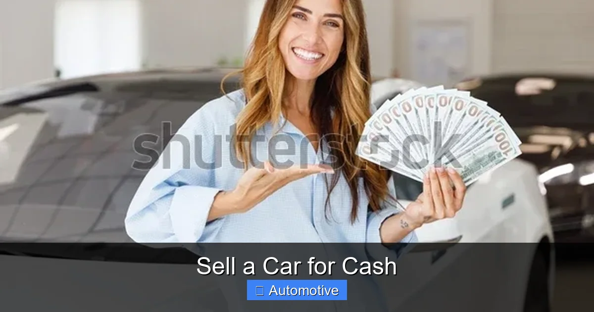 Sell a Car for Cash