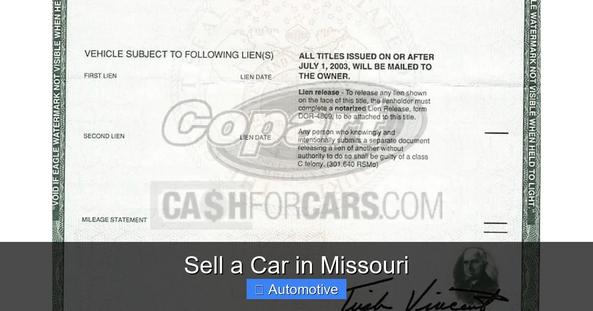 Sell a Car in Missouri
