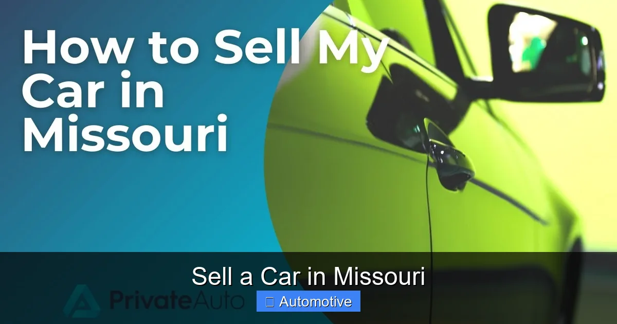 Sell a Car in Missouri