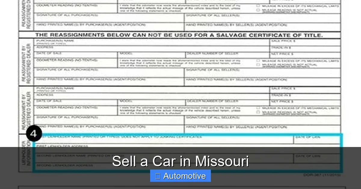 Sell a Car in Missouri
