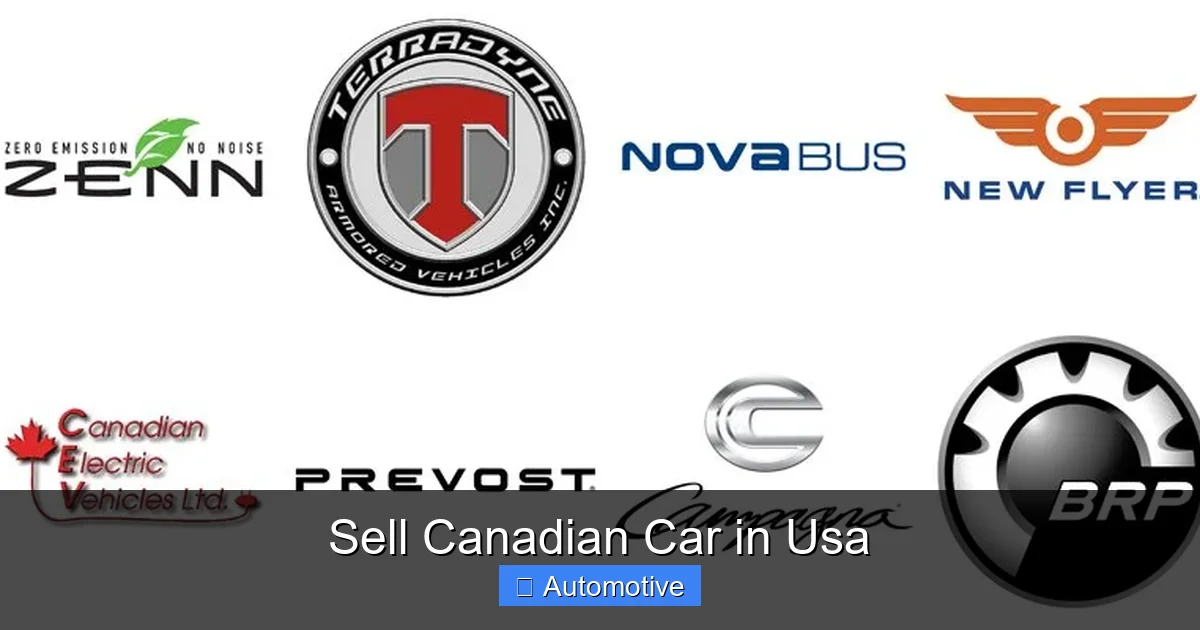 Sell Canadian Car in Usa