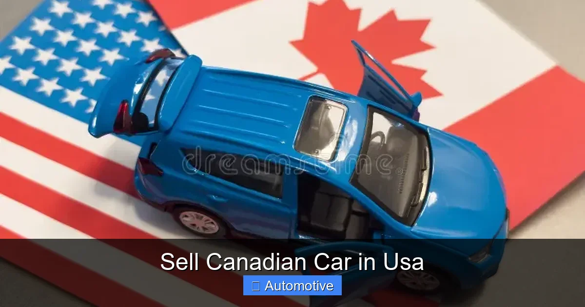 Sell Canadian Car in Usa
