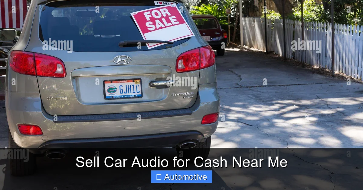 Sell Car Audio for Cash Near Me