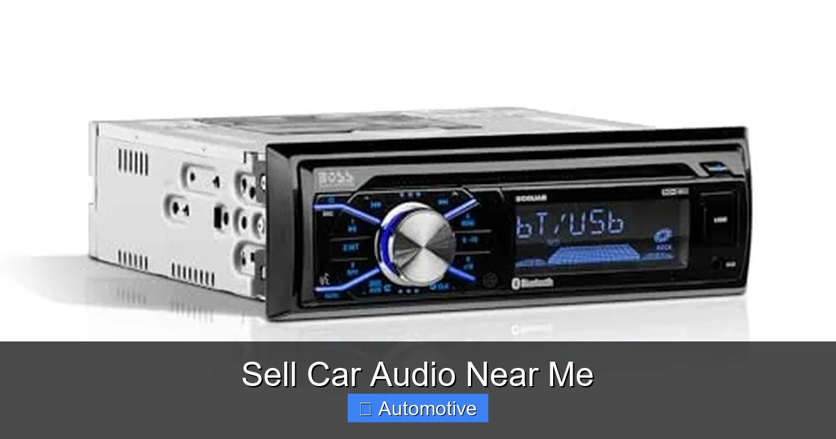 Sell Car Audio Near Me