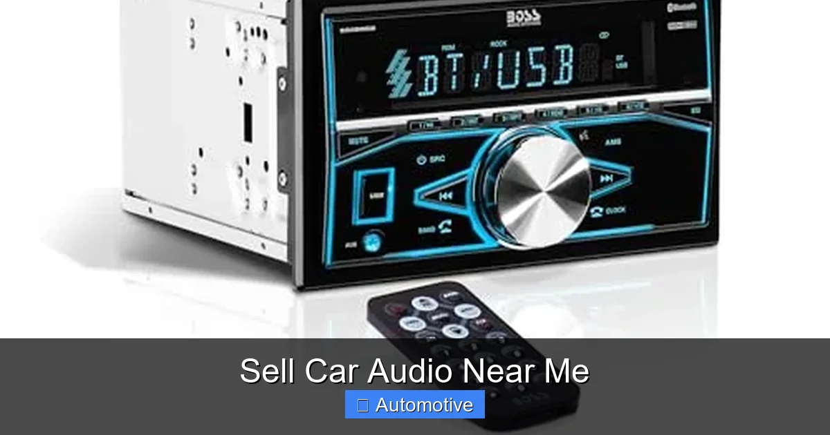 Sell Car Audio Near Me