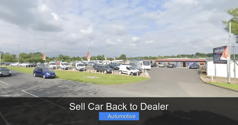Sell Car Back to Dealer