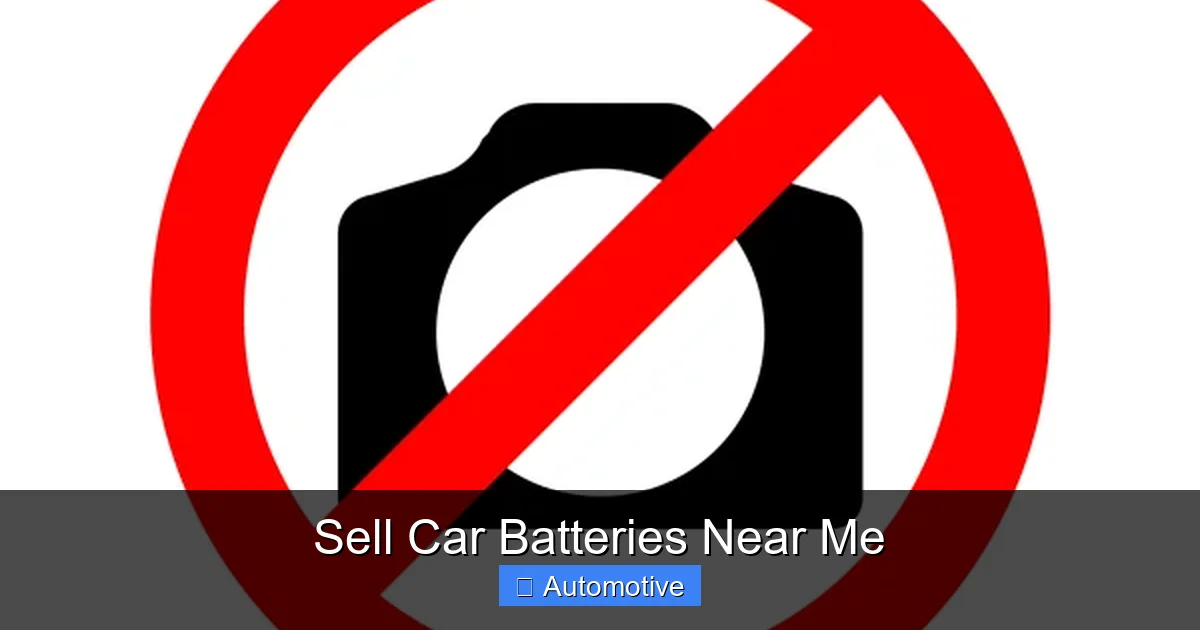 Sell Car Batteries Near Me