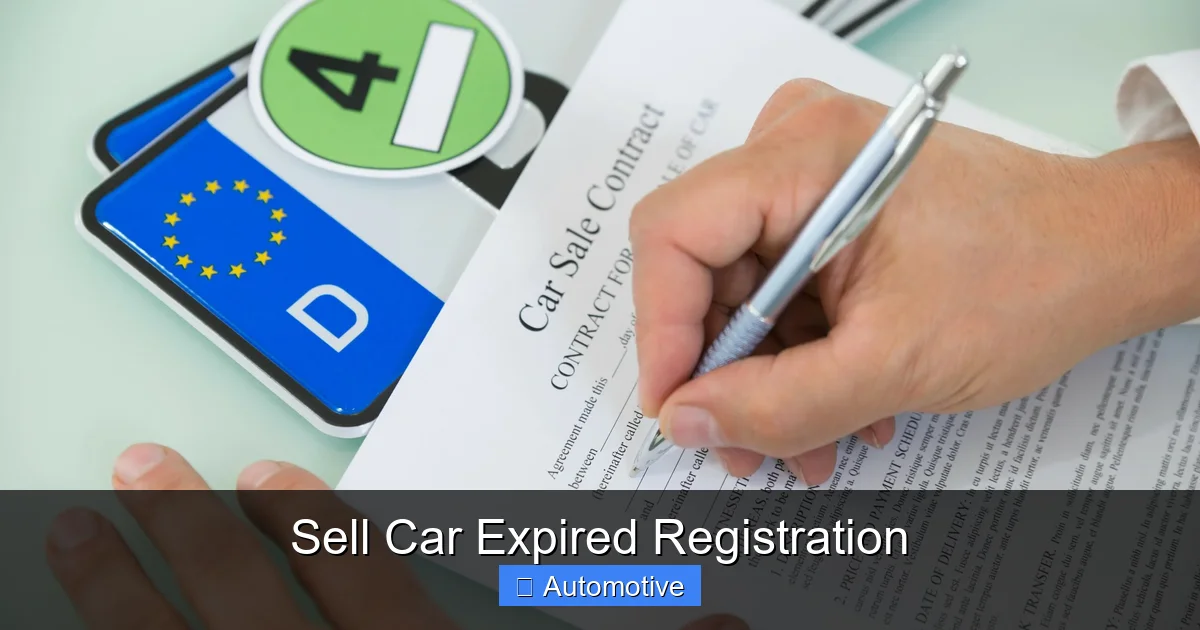 Sell Car Expired Registration