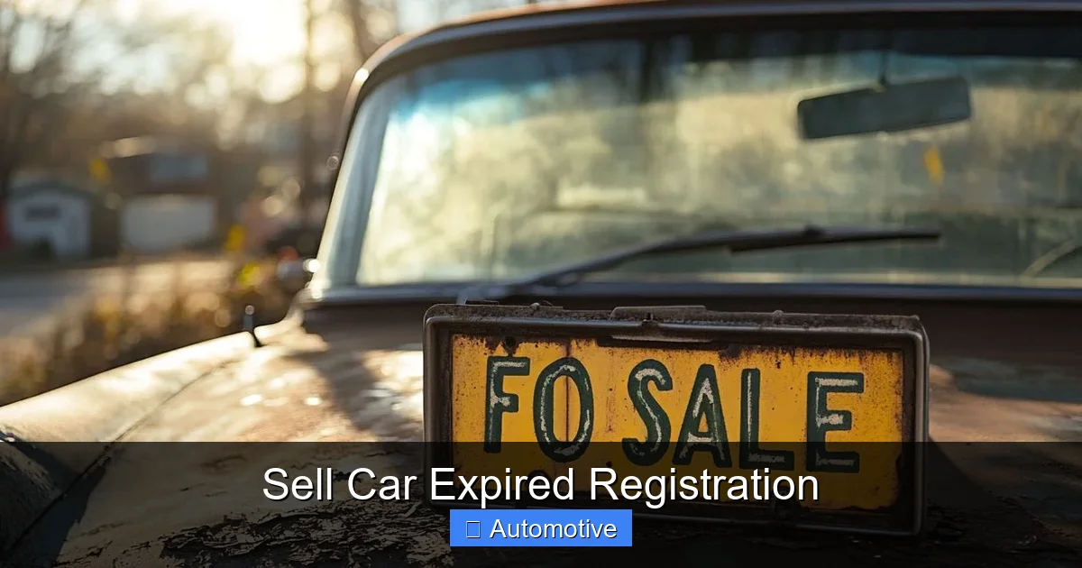 Sell Car Expired Registration