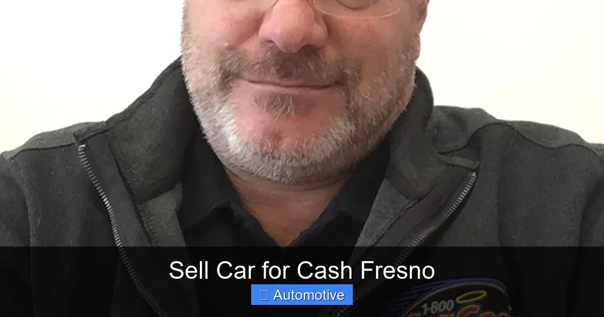 Sell Car for Cash Fresno