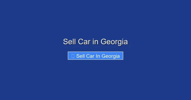Sell Car in Georgia