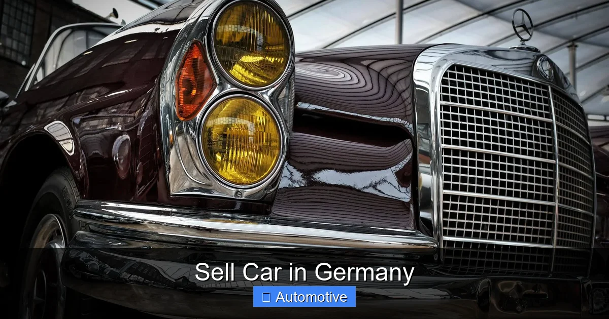 Sell Car in Germany