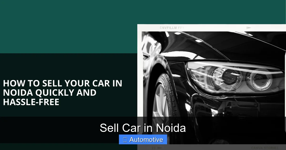 Sell Car in Noida