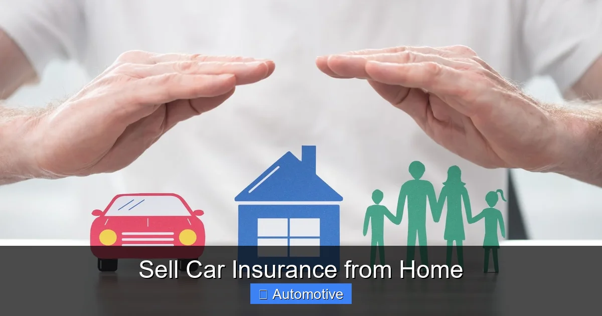 Sell Car Insurance from Home