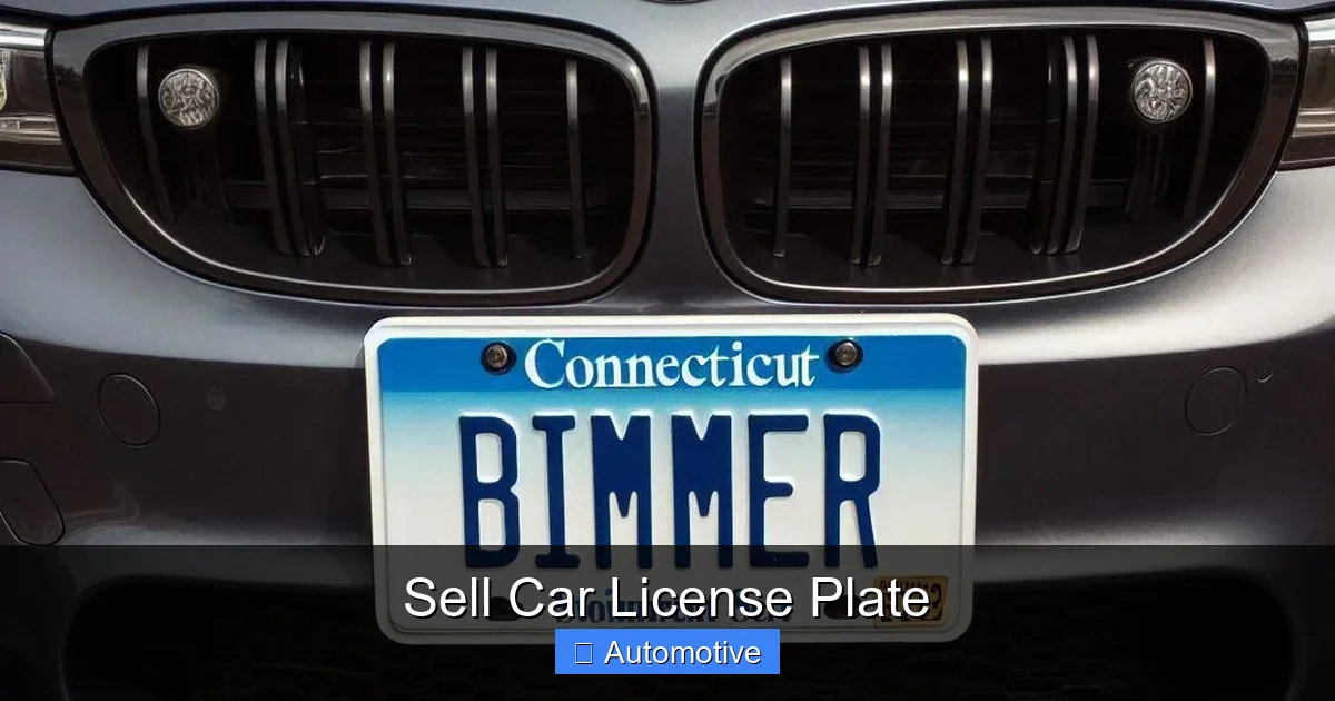 Sell Car License Plate
