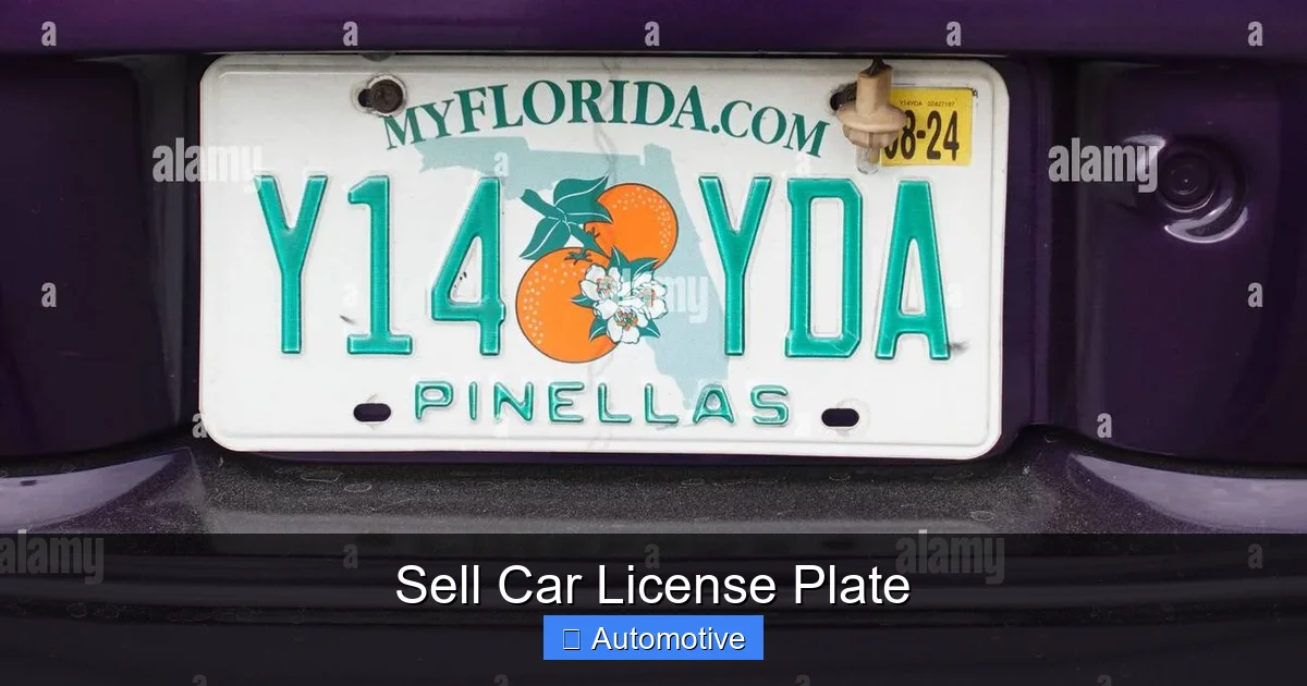 Sell Car License Plate