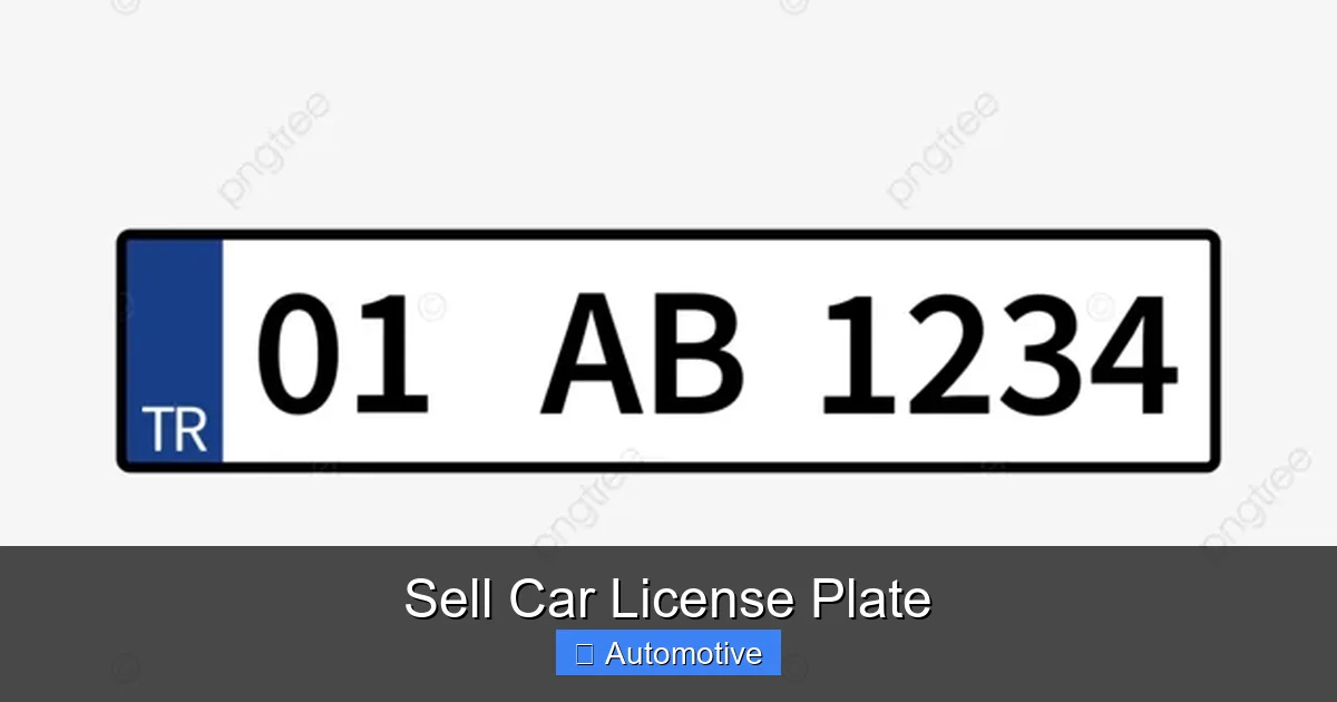 Sell Car License Plate