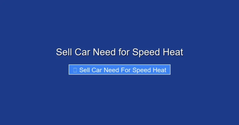 Sell Car Need for Speed Heat
