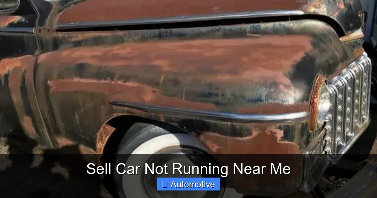 Sell Car Not Running Near Me