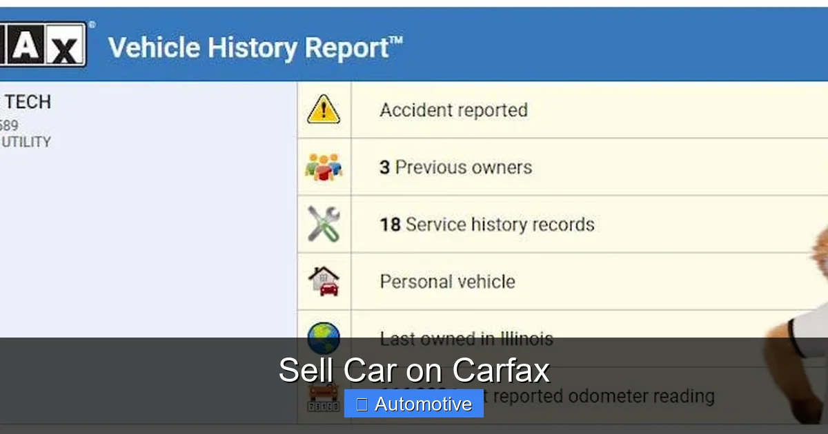 Sell Car on Carfax