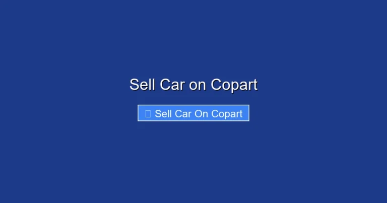 Sell Car on Copart