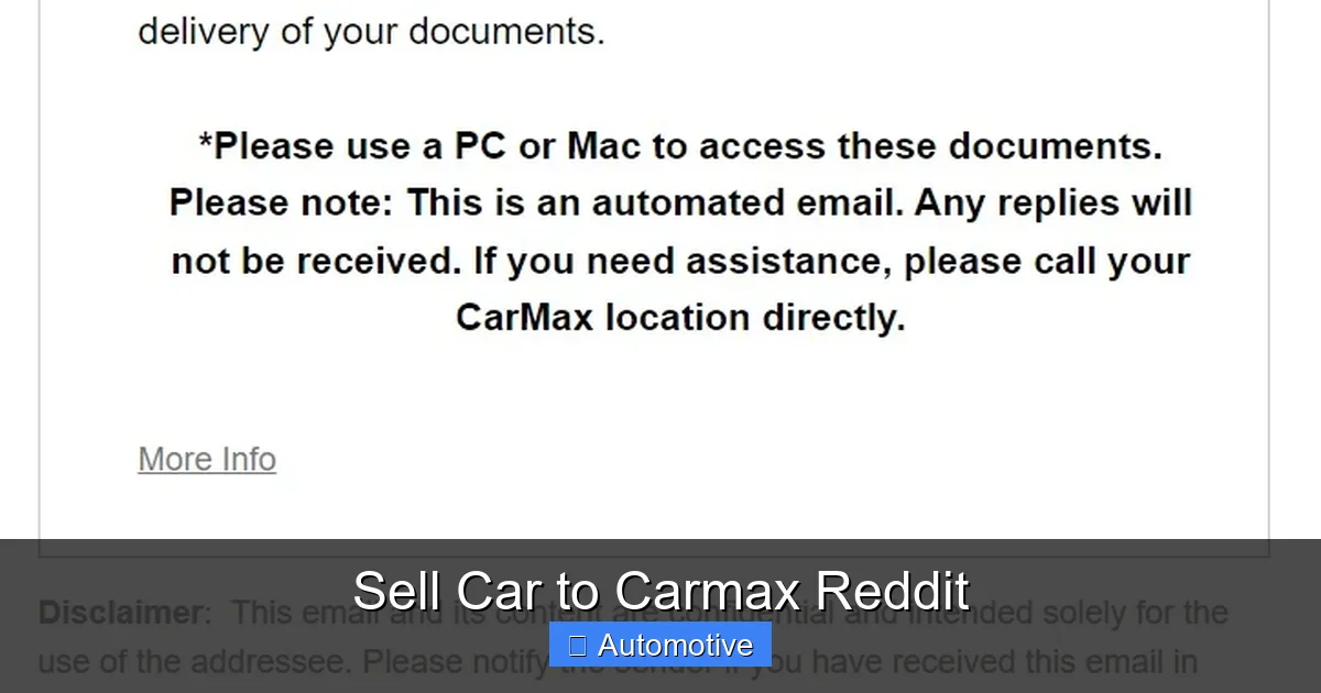 Sell Car to Carmax Reddit