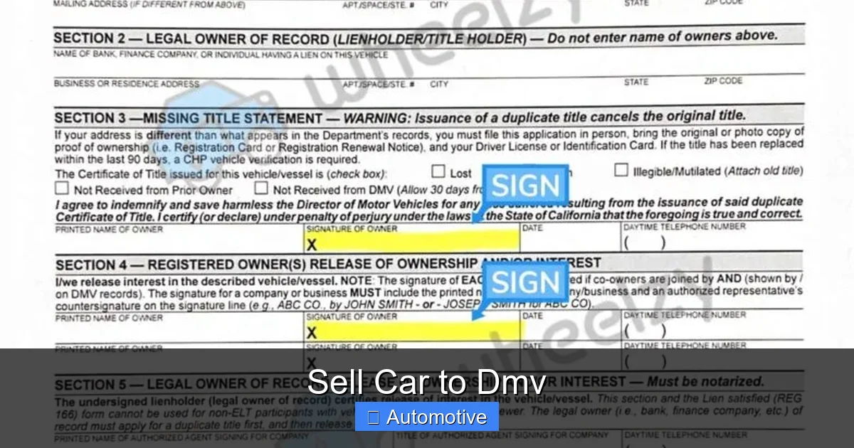 Sell Car to Dmv