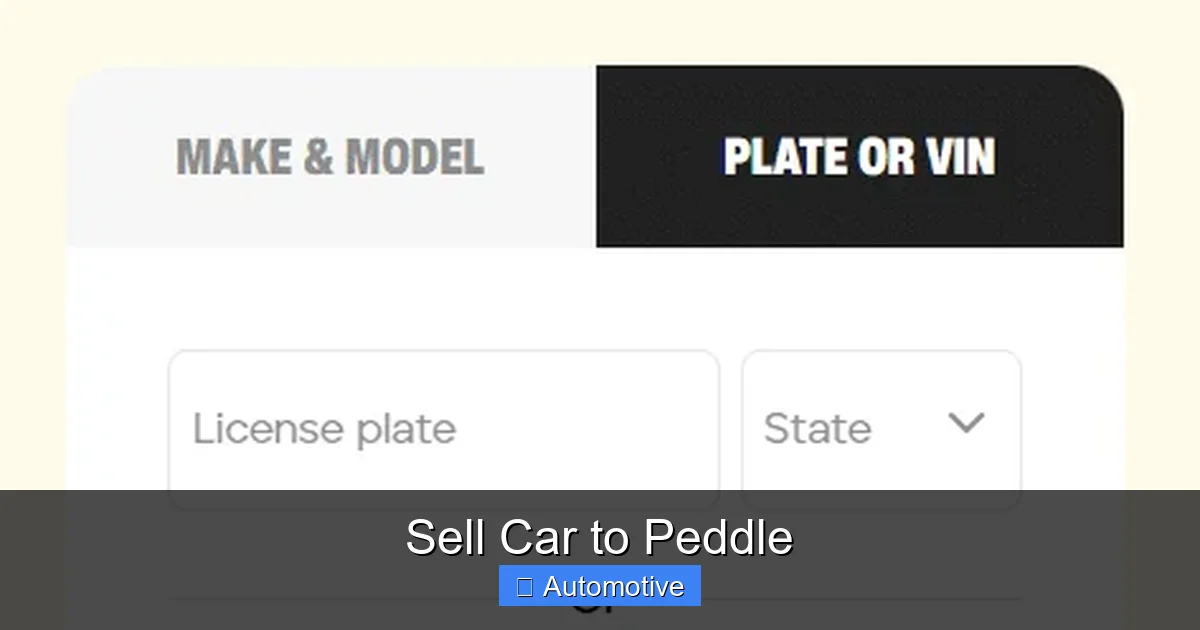 Sell Car to Peddle
