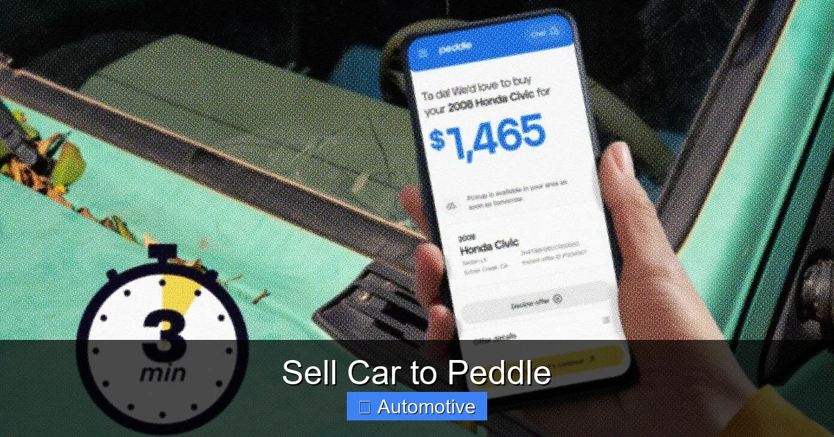Sell Car to Peddle